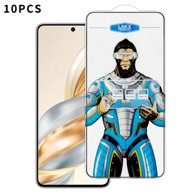 For Honor X60 5G 10Pcs High Definition Tempered Glass Anti-fingerprint Anti-static Electroplating Full Screen Protector - Transparent