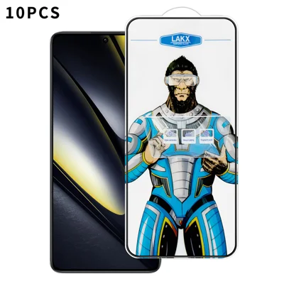 For Xiaomi Poco F6 5G 10Pcs High Definition Tempered Glass Anti-fingerprint Anti-static Electroplating Full Screen Protector - Transparent