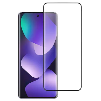 Folia ochronna na cały ekran do Xiaomi Redmi Note 15 Pro 4G (Global), folia szklana z bocznym klejeniem, 3D wygięta hartowana szkło