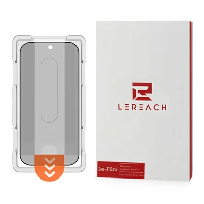 LEREACH لجهاز Oppo Find X9 5G واقي شاشة من الزجاج المُقسّى مع خاصية الخصوصية 28° مضاد للتجسس، فيلم تغطية كامِلة - أسود