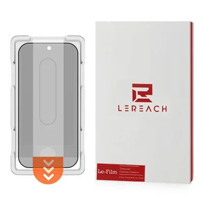 LEREACH For Xiaomi Poco F8 Ultra / Redmi K90 Pro Max 5G Privacy Tempered Glass Screen Protector 28° Anti-spy Full Cover Film - Black