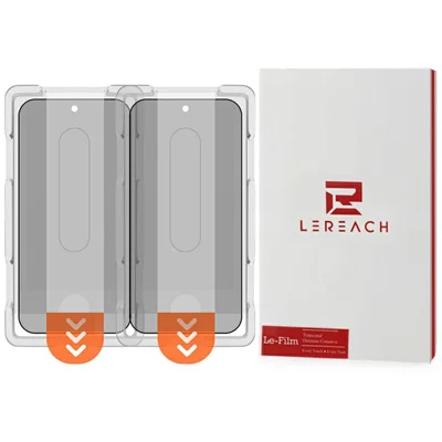 LEREACH 2Pcs For Xiaomi Poco F8 Ultra / Redmi K90 Pro Max 5G Privacy Tempered Glass Screen Protector 28° Anti-spy Full Cover Film - Black