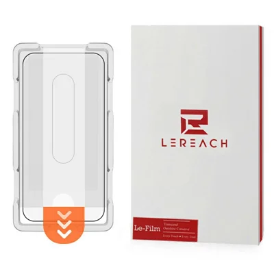 LEREACH voor Xiaomi Poco F8 Pro / Redmi K90 5G Gehard Glas Volledig Scherm Beschermfolie Anti-Vingerafdrukfilm met Stofvrije Installatie Tool - Zwart
