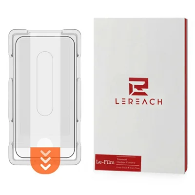 LEREACH For Xiaomi Poco F8 Ultra / Redmi K90 Pro Max 5G Tempered Glass Full Screen Protector Anti-Fingerprint Film with Dust-Free Installation Tool - Black