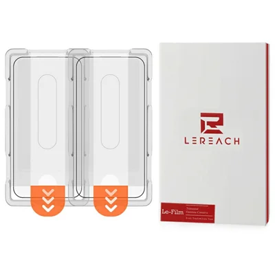 LEREACH 2Pcs For Xiaomi Poco F8 Ultra / Redmi K90 Pro Max 5G Tempered Glass Full Screen Protector Anti-Fingerprint Film with Dust-Free Installation Tool - Black