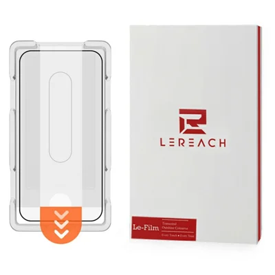 LEREACH Per Xiaomi Poco X8 Pro 5G Vetro Temperato Protettore Schermo Intero Film Anti-impronte con Strumento per Installazione Senza Polvere - Nero