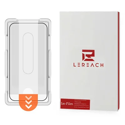 LEREACH Pour Xiaomi Poco X8 Pro Max 5G Verre Trempé Protecteur d'Écran Intégral Film Anti-Empreintes avec Outil d'Installation Sans Poussière - Noir
