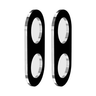 Hat Prince voor Samsung Galaxy Z Flip8 2 stuks Camera Lens Protector ENKAY Hat-Prince Geïntegreerde Gehard Glas Lensfilm - Zwart