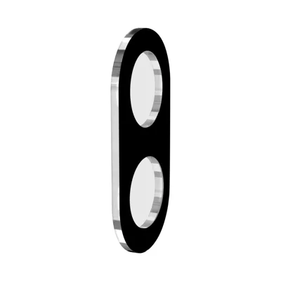 Hat Prince voor Samsung Galaxy Z Flip8 Camera Lens Protector ENKAY Hat-Prince Geïntegreerde Gehard Glas Lensfolie - Zwart