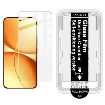 IMAK H Series For Xiaomi Poco X8 Pro Max 5G / Redmi Turbo 5 Max 5G Tempered Glass Screen Protector Easy Installation Film with Auto Dust-Remove Tool - Transparent Kit (NOT Complete Covering) (Fingerprint Unlock)