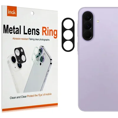 IMAK voor Samsung Galaxy A37 5G / A57 5G Metalen Camera Lensbeschermer Lens Beschermhoes - Zwart
