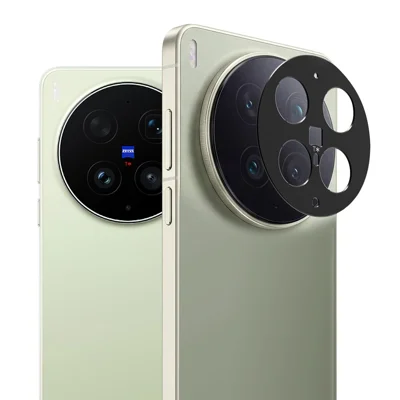 IMAK Per vivo X300 Ultra 5G Protezione Obiettivo Fotocamera in Metallo Proteggiobiettivo - Nero