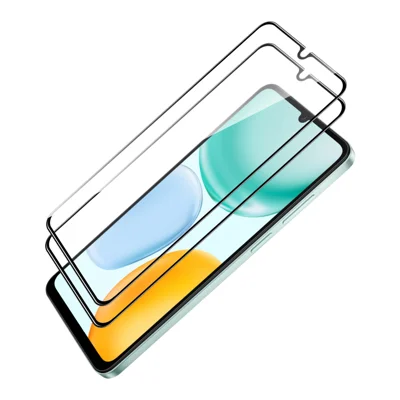  Hat Prince for Honor X6d 5G ENKAY HAT PRINCE 2Pcs Screen Protector 9H Silk Printing 0.26mm Full Glue Full Coverage Tempered Glass Film - Transparent
