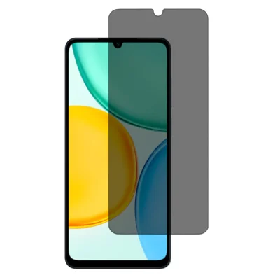 Proteggi schermo per Honor X5d 4G / X5d Plus 4G con bordo arrotondato 2.5D, protezione per la privacy anti-spionaggio, in vetro silicio-alluminio ad alta resistenza, adesivo totale - Nero