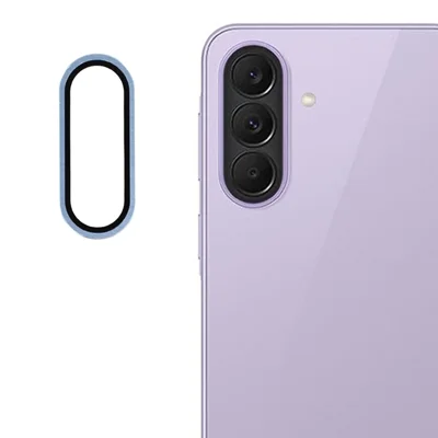 For Samsung Galaxy A27 5G Camera Lens Protector Aluminum Alloy Trim Tempered Glass Full Cover Lens Film - Blue