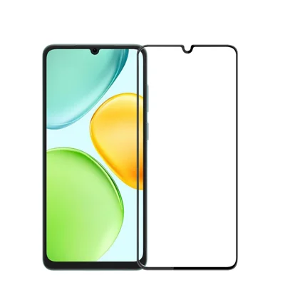 PINWUYO für Honor 500 Smart 5G / Honor X6d 5G Gehärtetes Glasfolie Explosionsgeschützt 9H 3D Vollkleber Vollbildschutz - Schwarz
