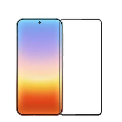 PINWUYO pour Huawei Pura 90 Pro Max Film de Verre Trempé Antidéflagrant 9H 3D à Collage Total Protection Intégrale de l'Écran - Noir