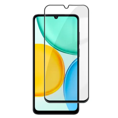 Til Honor X5d 4G HD fuld skærm beskytter Silke tryk Sort kant Høj aluminium-silicium glasfilm - Som vist