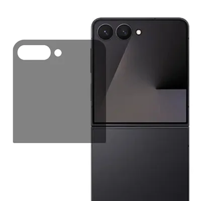 AMORUS For Samsung Galaxy Z Flip8 2.5D Arc Edge Anti Spy Full Screen Protector Full Glue High Aluminium-silicon Glass Film - Black