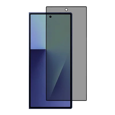 AMORUS Per Samsung Galaxy Z Fold8 2.5D Protettore Schermo Antispy a Tutto Schermo con Colla Totale, Stampa Serigrafica in Vetro Aluminosilicato - Nero