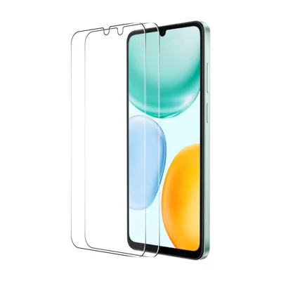  HAT PRINCE for Honor X6d 5G ENKAY  2Pcs Screen Protector 9H Clear Full Glue High Aluminum-Silicon Glass Film (NOT Complete Covering) - Transparent