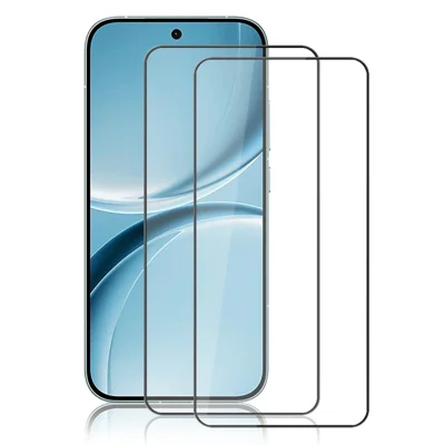 AMORUS 2Pcs For Xiaomi Redmi Turbo 5 5G Full Screen Protector Shatterproof Silk Printing Full Glue Tempered Glass Film - Black