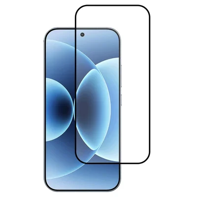 Til Xiaomi 17T fuld skærmprotector, fuld limning, buekant, HD, høj aluminium-silicium glasfilm med sort silkeprintkant (fingeraftryksaflåsning)