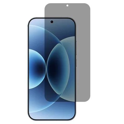 AMORUS para Xiaomi 17T Protector de Pantalla Completo con Borde Curvado 2.5D Anti-Espías de Vidrio de Alta Resistencia de Silicio-Aluminio (Desbloqueo por Huella Dactilar) - Negro
