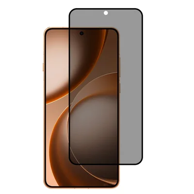 AMORUS Protector de Pantalla Antiespías para Oppo Find X9 Ultra 5G con Borde Negro Adhesivo Completo (Desbloqueo por Huella Dactilar) - Negro