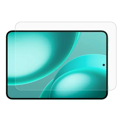 واقي شاشة لهاتف Oppo Pad Mini، فيلم زجاج مقوى بحواف قوسية 0.3 مم، غير مغطي بالكامل - شفاف