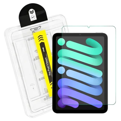 ENKAY Hat-Prince dla iPad mini (2024) 0,33 mm Przezroczysta Folia Pełne Pokrycie Pełne Lepienie Ochrona Przed Pęknięciami z Kompletem Montażowym - Przezroczysty