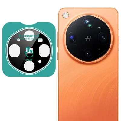 IMAK Protector de Lente de Cámara de Vidrio Templado de Cobertura Total para Oppo Find X9 Ultra 5G con Marco de Posicionamiento Automático - Negro