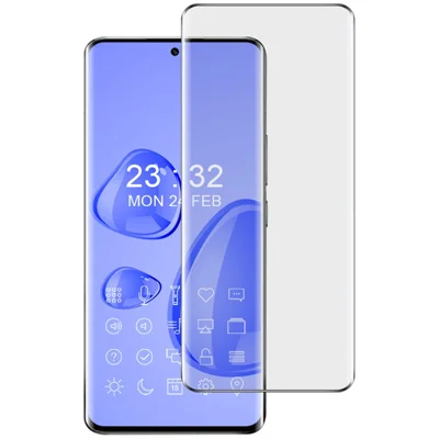 IMAK Pour Xiaomi 13 Pro 5G Anti-explosion 3D Incurvé HD Film en Verre Trempé Glu Latérale Anti-rayures Couverture Complète Protecteur d'Écran