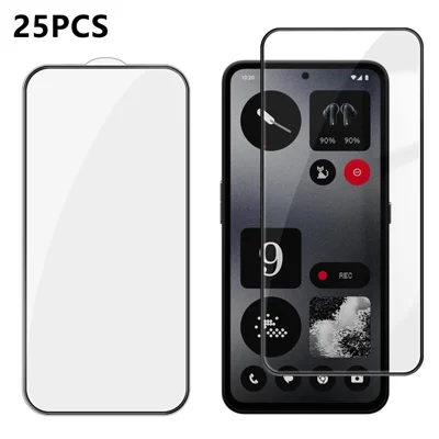 For Nothing CMF Phone 1 25Pcs Full Cover Screen Protector Silk Printing Ultra Clear High Aluminium-silicon Glass Film - Transparent