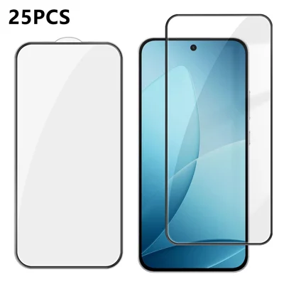  For Oppo F33 Pro 5G 25Pcs Full Cover Screen Protector Silk Printing Ultra Clear High Aluminium-silicon Glass Film - Transparent
