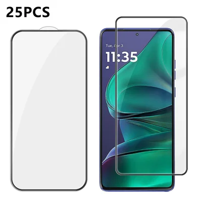  For Motorola Moto G Stylus 5G (2025) 25Pcs Full Cover Screen Protector Silk Printing Ultra Clear High Aluminium-silicon Glass Film - Transparent