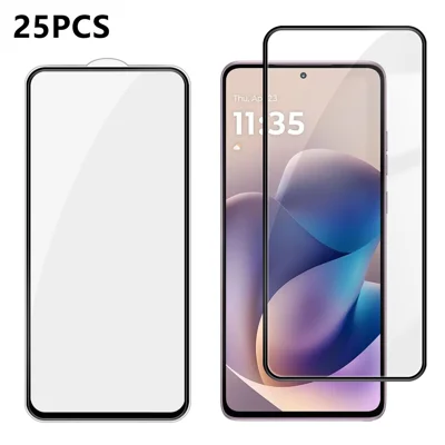  For Motorola Moto G Stylus (2026) 5G 25Pcs Full Cover Screen Protector Silk Printing Ultra Clear High Aluminium-silicon Glass Film - Transparent