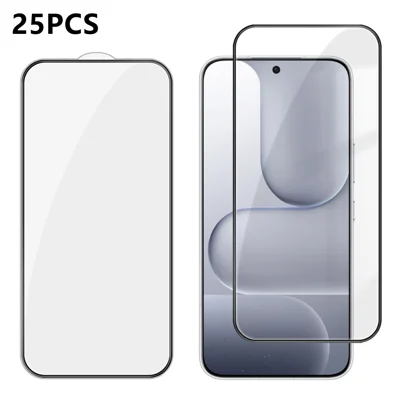  For Honor 600 5G 25Pcs Full Cover Screen Protector Silk Printing Ultra Clear High Aluminium-silicon Glass Film - Transparent