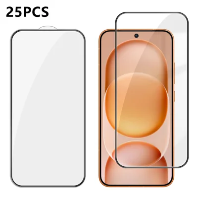 Para Honor Magic8 Pro Air 5G 25 Peças Protetor de Ecrã de Cobertura Total Impressão em Seda Ultra Transparente em Vidro de Alumínio-Silício - Transparente