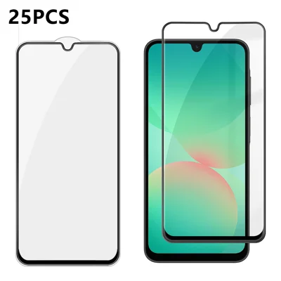 For Samsung Galaxy A27 5G 25Pcs Full Cover Screen Protector Silk Printing Ultra Clear High Aluminium-silicon Glass Film - Transparent
