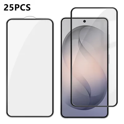  For Samsung Galaxy S26+ 25Pcs Full Cover Screen Protector Silk Printing Ultra Clear High Aluminium-silicon Glass Film - Transparent