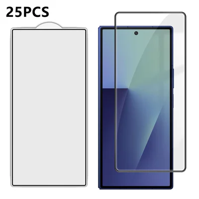 Для Samsung Galaxy Z Fold8 25 шт. Полноразмерная защитная пленка с шелкографией, сверхпрозрачная пленка из высококачественного алюмосиликатного стекла - прозрачная