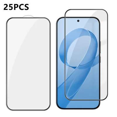  For Xiaomi Redmi K90 Pro Max 5G 25Pcs Full Cover Screen Protector Silk Printing Ultra Clear High Aluminium-silicon Glass Film - Transparent