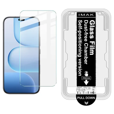 IMAK Serie H per Honor 600 Lite 5G / X80i 5G Protettore Schermo in Vetro Temperato Pellicola Facile da Installare con Strumento Automatico per Rimozione Polvere - Kit Trasparente (NON Copertura Completa) (Sblocco Impronte Digitali)