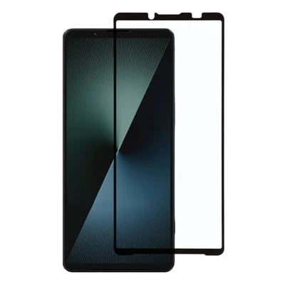 Protecteur d'écran en verre trempé avec impression en soie pour Sony Xperia 1 VIII, protection intégrale avec colle complète