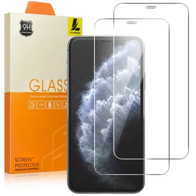 LAJABONI 2 st HD Klar Skärmskydd För iPhone 11 Pro / X / XS 5,8 tum Anti-Explosion 2.5D Bågkant Inte Fullständig Täckning Härdat Glas Skärmsfilm - Transparent