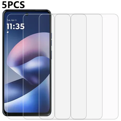 5 st Framskärmsskydd för Motorola Moto G37 Power 5G 0,3 mm 2,5D Härdat Glasfilm, Ej Heltäckande – Transparent