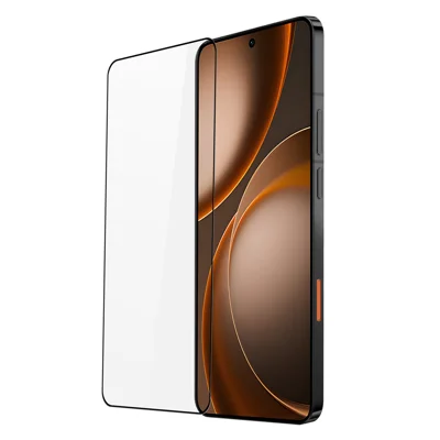 DUX DUCIS para Oppo Find X9 Ultra 5G Protector de Pantalla Completa 2.5D Pantalla Plana Vidrio de Alúmina Media Película Transparente HD con Desbloqueo de Huella Dactilar - Negro