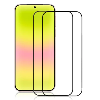 AMORUS 2Pcs For Huawei Pura 90 Pro Full Screen Protector Shatterproof Silk Printing Full Glue Tempered Glass Film - Black