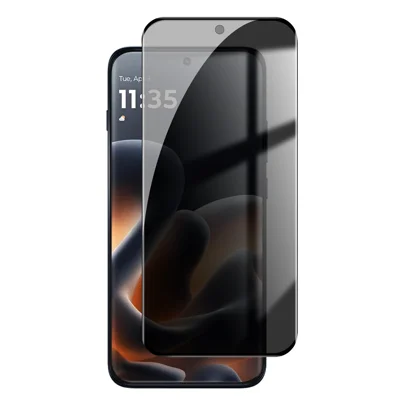  Til Motorola Edge 70 Pro 5G Anti Spy Privatlivsbeskyttelse Helt Dækkende Beskyttelse Sort Kant Høj Aluminium-silicium Glas Film - Sort